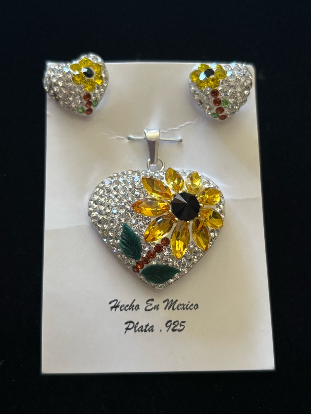 Sterling Silver Sunflower set
